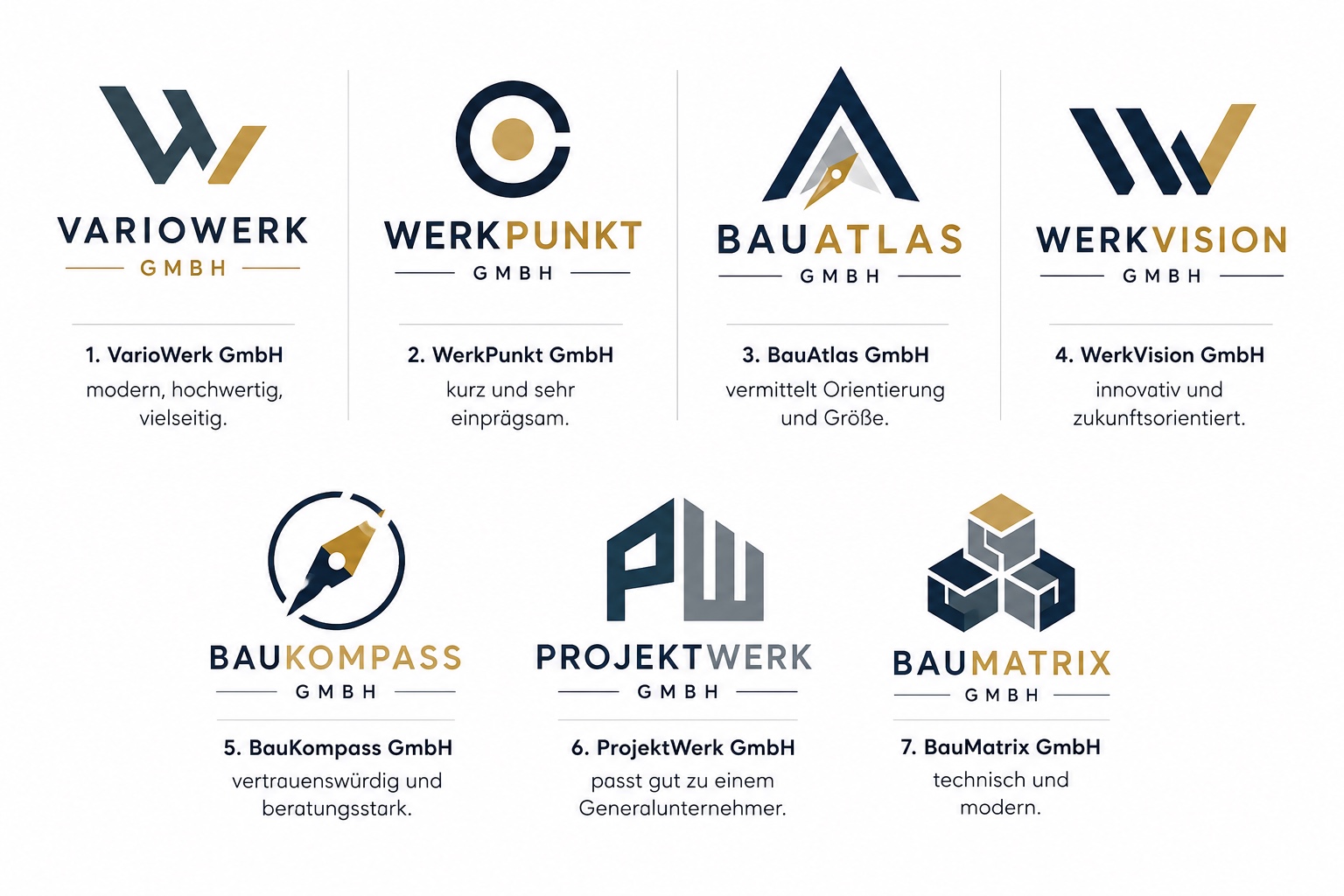Namensoptionen neue GmbH